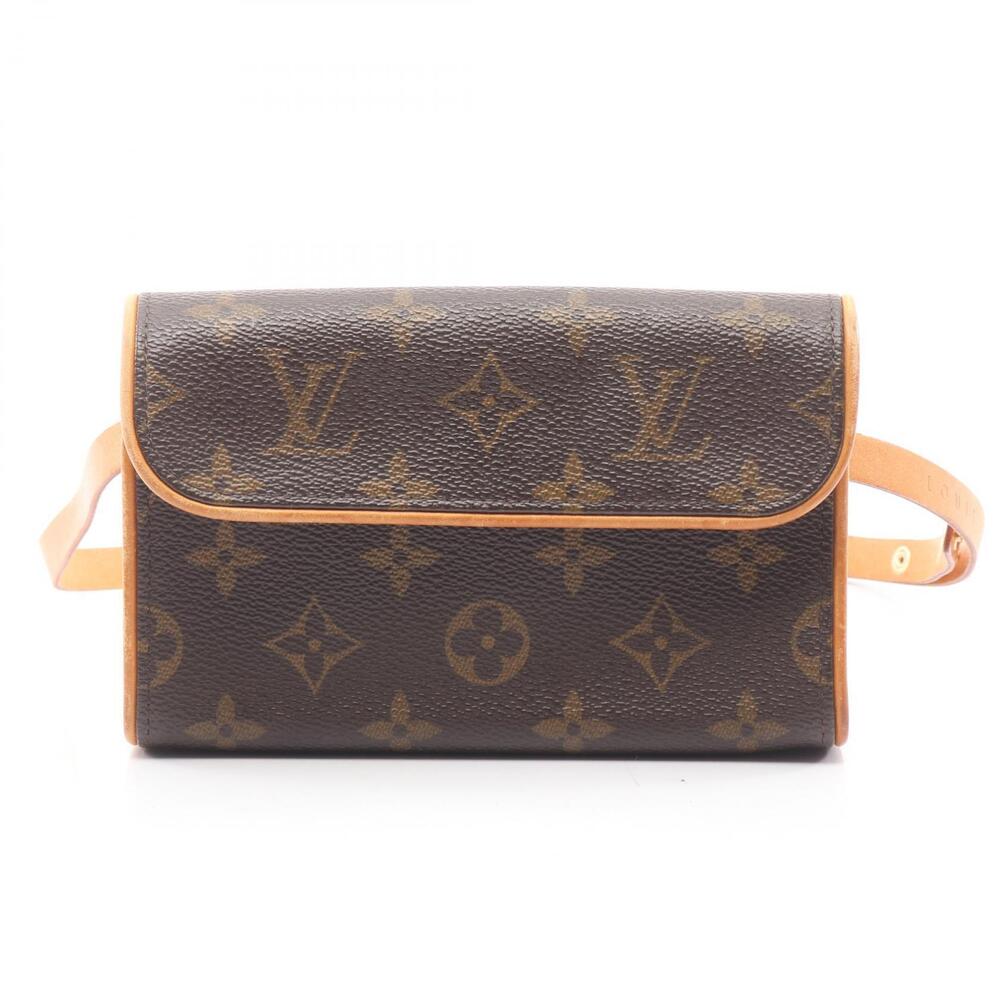 Louis Vuitton Pochette Florentine Waist Bag Body Canvas Leather Monogram Brown